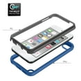 thumbnail image 3 of Allytech iPod Touch Case with Build-in Screen Protector, Only Compatible with iPad Touch 7th 6th 5th Gen, Full Body Protective Shockproof Clear Back Shell Cover for Apple iPod Touch 5 6 7 - Deep Blue, 3 of 6