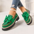 thumbnail image 7 of Willtoo Women's Bowknot Thick Sole Loafers, Work Office Business Casual Spring & Fall Casual Patent Leather Dress Shoes, Cushioned Platform Chunky Heel Lug Sole for Daily Wear, 7 of 7