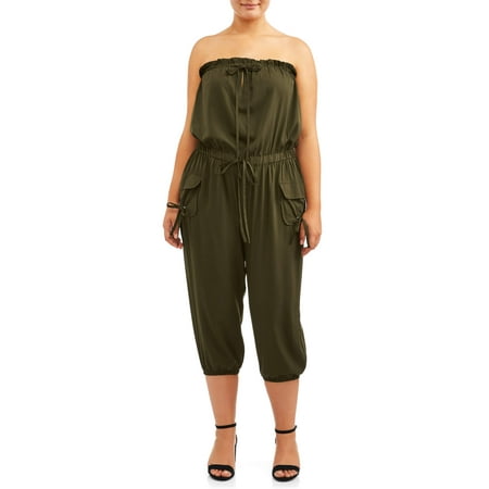 Capri Jumpsuit - Juniors' Plus Size Capri Jumpsuit