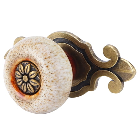 NFTIGB Furniture Handle Originality Cabinet Wardrobe Drawer Knobs Antique Copper Style Zinc Alloy Pull (2.9 inches / 74 mm)