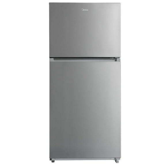 MIDEA 18 CF Top Mount Refrigerator, Glass Shelves, Ice Maker Ready, ESTAR