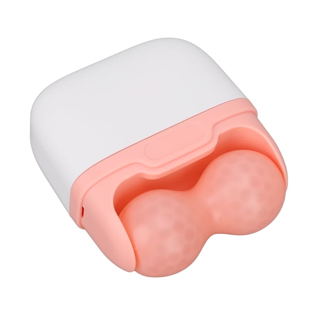 Rodillo Facial De Belleza, Doble Cabezal Calma La Piel, Portátil, Reduce La Hinchazón, Reduce Los Poros, Previene Las Arrugas, Rodillo De Hielo Rosa Para Salón De Belleza
