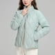 thumbnail image 1 of Parkas de manga larga para mujer, chaqueta ligera de plumón de invierno, estilo corto, cuello alto, chaqueta cálida de manga larga, chaqueta de manga larga, parte superior de poliéster para mujer, 1 of 6