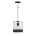 thumbnail image 4 of 12 Inch 1 Light Pendant In Transitional/Industrial Style 10 High By 12 Wide-Matte Black Finish    -Traditional Installation Capital Lighting 335911Mb, 4 of 9