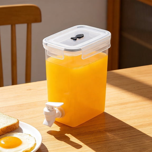 Plastic Beverage Dispenser with Faucet & Filter, Leak-proof Container for Iced Tea, Fruit Infusions & Camping Drinks, Topliu