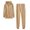 Khaki, variant on WWV Track Suits for Women Set Sweatsuits Women Long Sleeved Hooded Zipper Solid Pocket Drawstring Sweatshirt and Fashion Sweatpant Outfits Loose Fall Winter Athletic Set,Black