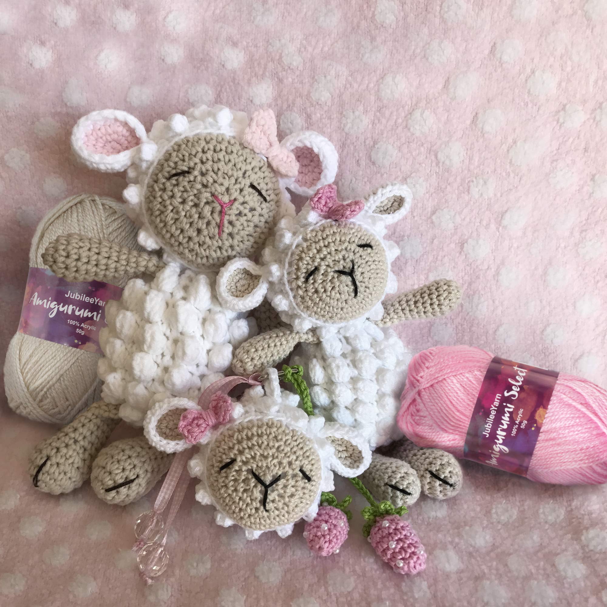 Amigurumi Select 100% Acrylic Craft Yarn - Crochet and Knitting Projects - Lighter Colors - 20 x 50g Skeins Total 2500 yds