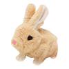 Juguete eléctrico de conejo, peluches parlantes, peluches para bebés (marrón)