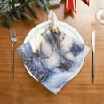 thumbnail image 2 of BZSMCE Satin Native Fab Cotton Dinner Napkin Christmas White Unicorns Reusable, 2 of 8