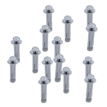 

M6X40mm Repair Part Hex Head Sleeve Expansion Bolt Anchor Screws 15Pcs
