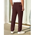 thumbnail image 2 of COOFANDY Mens Casual Pants Elastic Waist Chino Pants Lightweight Drawstring Pants with Pockets, 2 of 6
