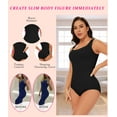 thumbnail image 4 of MANIFIQUE Bodysuit for Women Tummy Control Seamless Tops Compression Butt Lifer Shapewear Bodysuits, 4 of 6