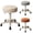 Off-white, variant on GAMBE Modern Vanity Stool PU Leather Swivel Vanity Chair, Adjustable Height,for Home Makeup Room,Off-white