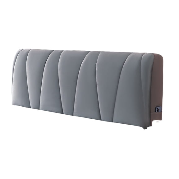 Wosthever Cubierta de cabecera de cama elástica multifuncional, mano de obra fina, decorativa y a prueba de polvo, fácil cuidado Decoración del hogar Gris Medio