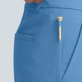 thumbnail image 6 of Vibrex Men's Shorts Elastic Waist Straight Buttons Zipper Solid Color Cargo Shorts Loose Comfort Summer Casual Work Shorts with Pockets, Gifts for Men,Sky Blue_3XL, 6 of 7
