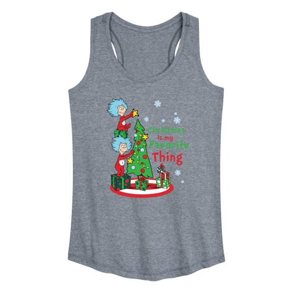 Cat in the Hat - Christmas Is A Family Thing - Women's Racerback Tank Top