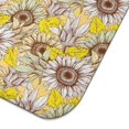 thumbnail image 2 of Sunflower Dish Drying Mat with Soft Microfiber Surface, 18x24 Inch Floral Kitchen Pad, Foldable Absorbent Rack for Dishes, 2 of 3
