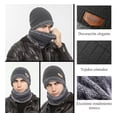 thumbnail image 3 of Bufanda Sombrero Guantes Conjunto Tejido Lana Moda Unisex, 3 of 7