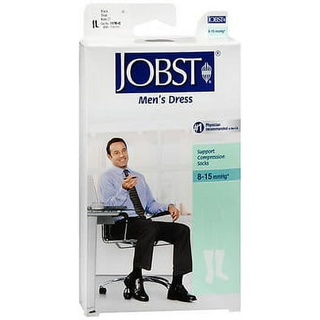 Jobst Men's Compression Socks - Small - Black - 1 Pair