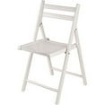 thumbnail image 4 of Winsome Robin Transitional Solid Wood Folding Chair in White (Set of 4), 4 of 10