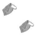 thumbnail image 4 of kurtrusly Fashionable And Functional Straw Beach Bag For Any Occasion Space-saving Blended Straw Handbag LightGray 2Set, 4 of 6
