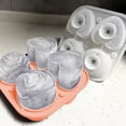 thumbnail image 4 of Bandeja de hielo de silicona Molde grande para cubitos de hielo Bandeja para cubitos de hielo para congelador Bandeja para hielo con forma de corazón de rosa, 4 of 5