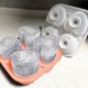 thumbnail image 4 of Bandeja de hielo de silicona Molde grande para cubitos de hielo Bandeja para cubitos de hielo para congelador Bandeja para hielo con forma de corazón de rosa, 4 of 5
