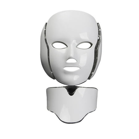 LED 7Colors Light Microcurrent Facial Mask Machine Photon Therapy Skin Rejuvenation Facial Neck Mask Whitening Electric Device