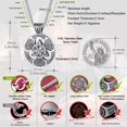 thumbnail image 4 of FaithHeart Celtic Knot Necklace for Men Women Stainless Steel Vintage Pendant Medallion Amulet Girlfriend Birthday Christmas Fathers Mothers Day Jewelry Gift, 4 of 8