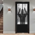 thumbnail image 4 of Halloween 3D Scary Beg for Help Door Stickers, 30 x 79 inch Beg for Help Realistic Door Wallpaper Sticker for Halloween Decoration, Removable Wall Sti, 4 of 5