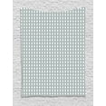 thumbnail image 1 of Abstract Tapestry, Vertically Arranged Round Squares and Connected Strips Continued, Wall Hanging for Bedroom Living Room Dorm Decor, 40W X 60L Inches, Dimgray Hunter Green White, by Ambesonne, 1 of 2
