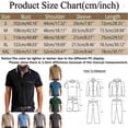 thumbnail image 2 of toraway Fall Clothes Men's T Shirts Graphic Funny Male Spring and Summer Short Sleeve Solid Color Buttons Design Top T Shirt XXL, 2 of 3