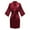 Red, variant on TIMIFIS Silk Robes for Women Plus Size Bride Bridesmaid Party Satin Bathrobe V Neck Sleepwear Loungewear Dressing Gowns with 3/4 Sleeve - Spring/Summer