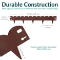 thumbnail image 5 of Sunnydaze Scalloped 7.25" x 41.75" Brown Steel Landscape Edging Border (5 Pack), 5 of 12