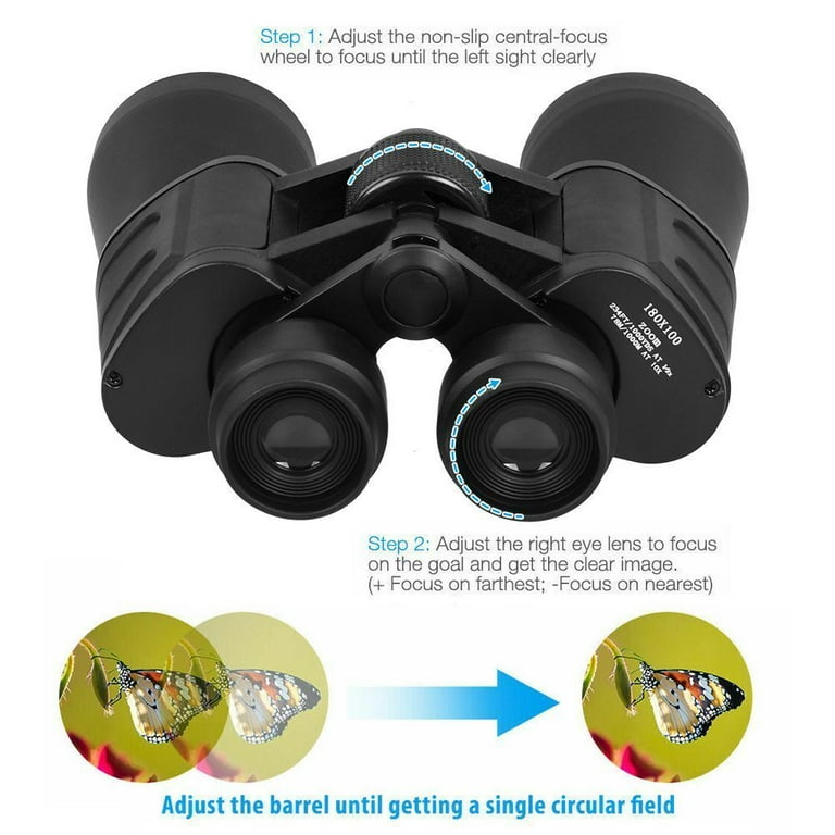 180x100 High Powered Binoculars for Adults, Professional Compact