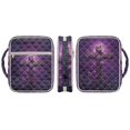 thumbnail image 2 of Yuyamidu Cross Bible Cases for Woman Purple Rose Quilted Bible Cover Protective Bible Carrying Case Bag with Tote Handle Fashion Carrying Bible Study Supplies Accessories, 2 of 8