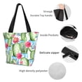 thumbnail image 6 of Fotbe Flowers and Cactus Pattern Beach Tote,Shoulder Handbag,Spacious Tote Bag,Lightweight Travel Bag,Versatile Shopping Bag, 6 of 9