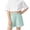 Blue, variant on Cotton Shorts for Girls Comfy Casual Active Indoor Loungewear Elastic Waist Shorts Lightweight Comfy Breathable Summer Shorts Blue 3-4 Years