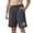 Dark Blue, variant on Boys Gray Athletic Active Shorts 6-14Y, 100% Polyester Quick Dry Breathable with Elastic Waist Drawstring, Zipper Pockets & Reflective Logo,Size 12-13T