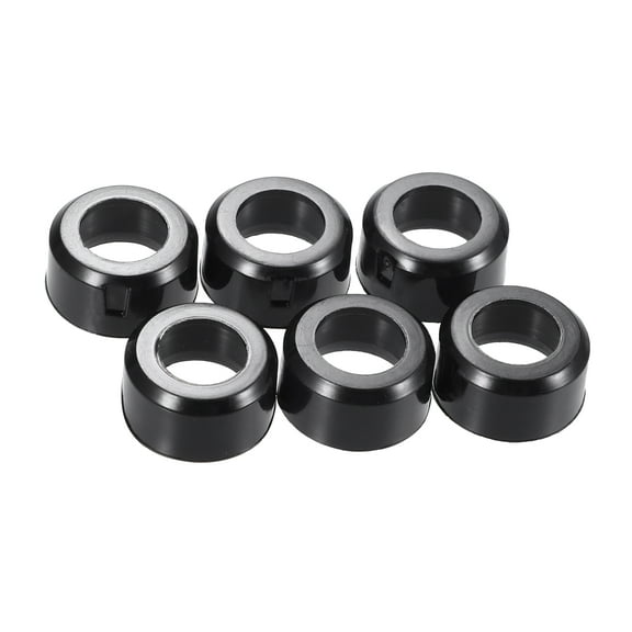Unique Bargains OE Number:F77Z9G512AA Fuel Injector Seal Adaptor for Ford Explorer 1997-2010 Durable Plastic 6 Pcs Black