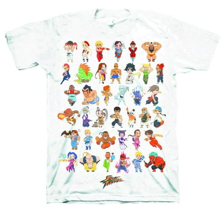 Street Fighter II Mens T-Shirt - Giant Chibi Character Collection