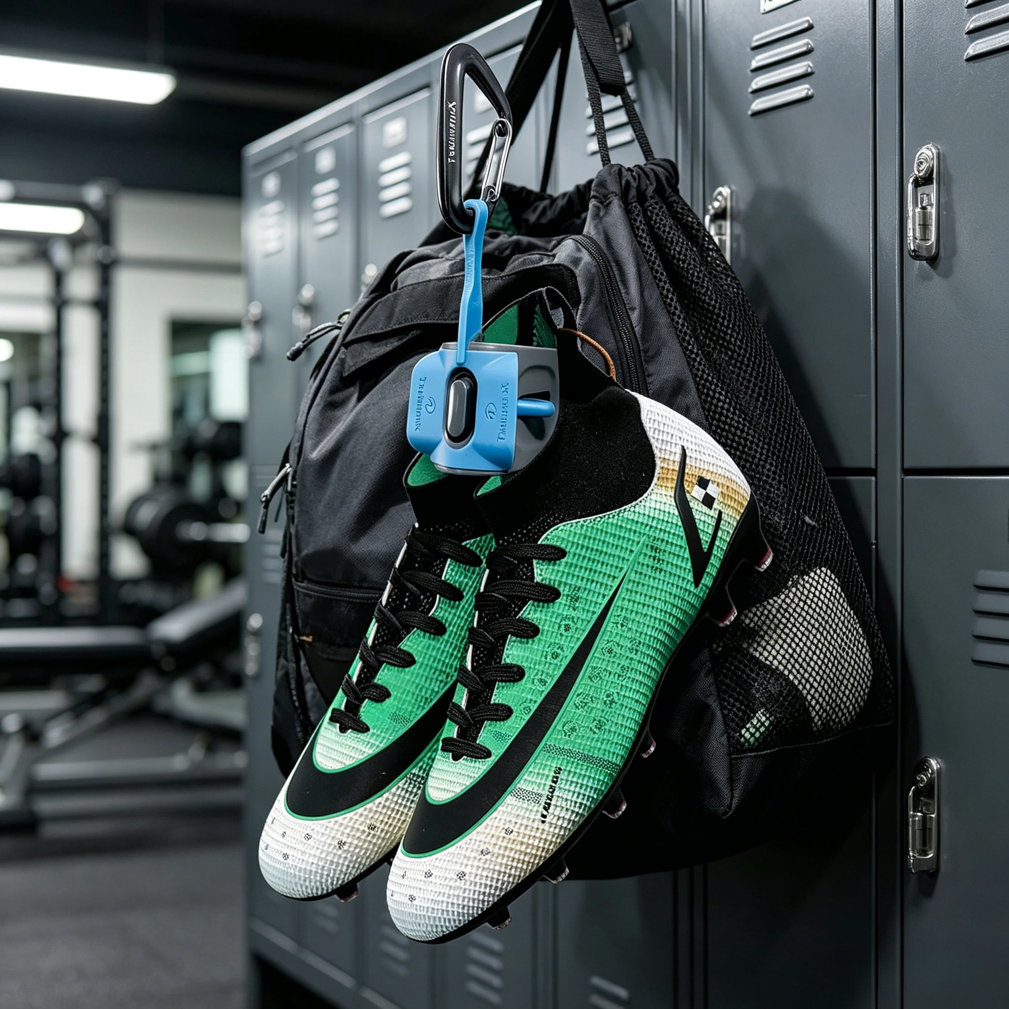Footwear Clip and Shoe Bag Hang Extra Shoes Cleats Boots Gear on Bag Portable Sports Shoe Holder for Gym Backpack Travel Fits Sneakers Heels Sandals One Size