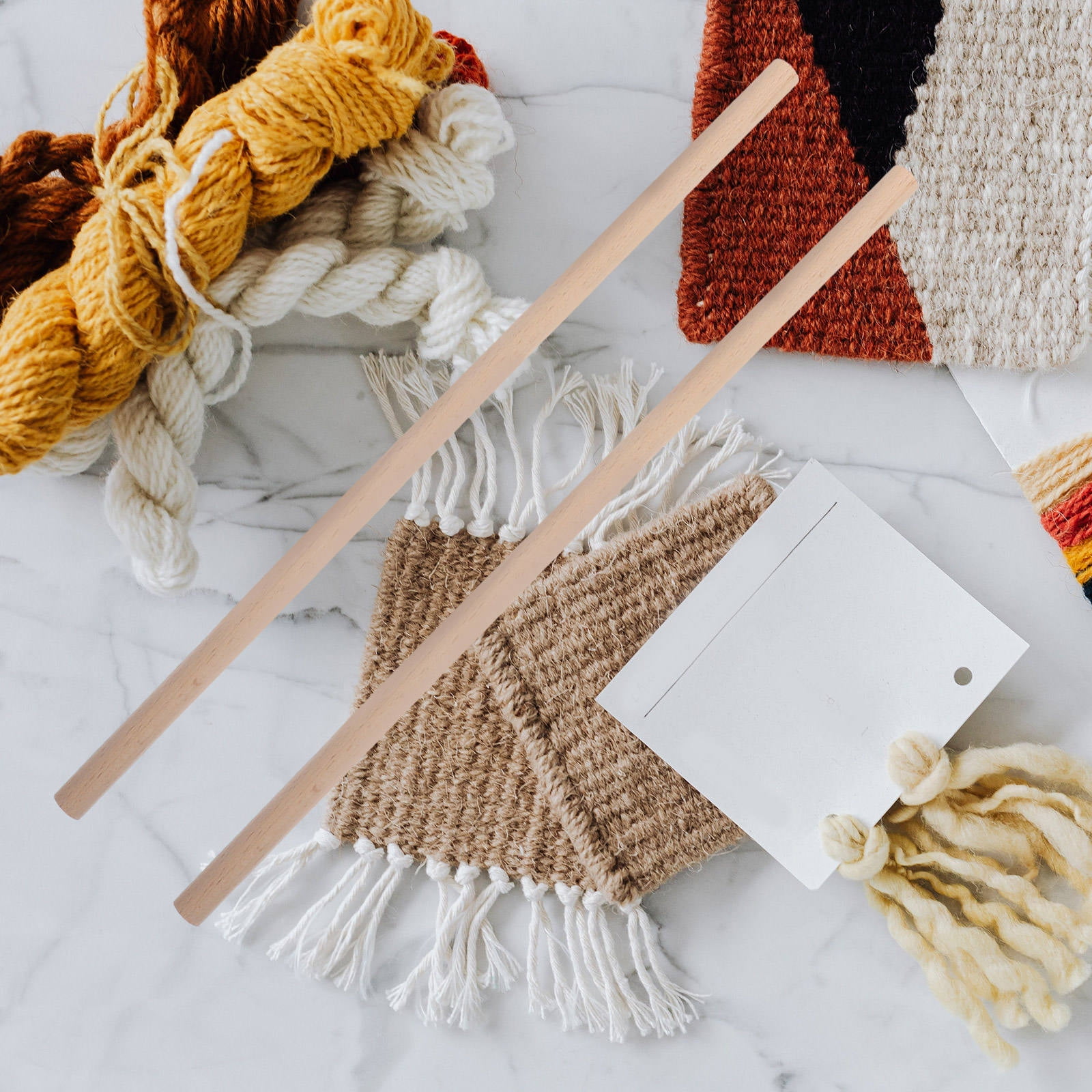 OUNONA 10pcs Wooden Craft Sticks for Kids, Khaki Wood Material Ideal for Arts and Crafts Projects