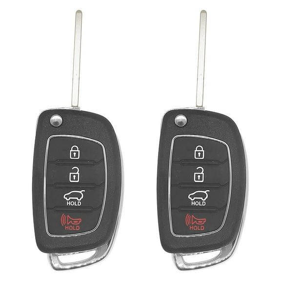 Pair For 2013 2014 2015 2016 Hyundai Santa Fe Flip Remote Key Fob TQ8-RKE-3F04 315MHZ