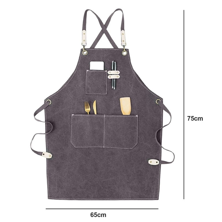 wirlsweal Work Apron Pocket Design Comfortable Wearing Faux
