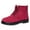 Red, variant on CAICJ98 Women's Winter Boots Casual Ankle Boots Flat with Cotton Short Boots Walking Cotton Shoes Snow Boots for Women (Brown,Size 9)