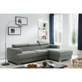 thumbnail image 4 of US Pride Furniture Gabriel Fabric Contemporary Sectional Sofa Set Brown Left Facing, 4 of 4