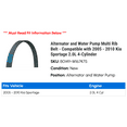 thumbnail image 2 of Alternator and Water Pump Multi Rib Belt - Compatible with 2005 - 2010 Kia Sportage 2.0L 4-Cylinder 2006 2007 2008 2009, 2 of 2