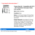 thumbnail image 2 of Timing Chain Kit - Compatible with 2013 - 2017 Ford Police Interceptor Sedan 3.5L V6 VIN T 2014 2015 2016, 2 of 2