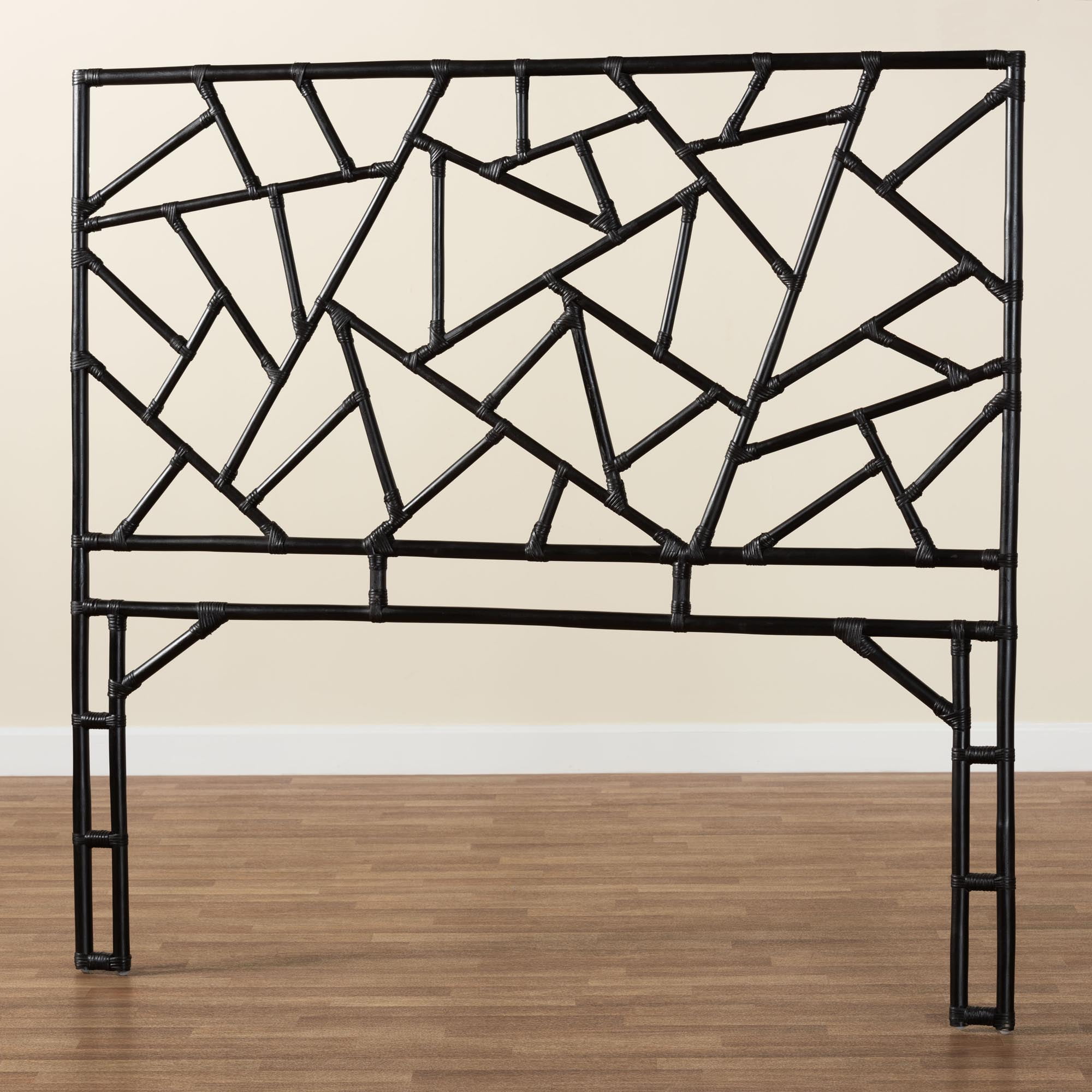 bali & pari Frydel Boho Standalone Headboard, Queen, Black